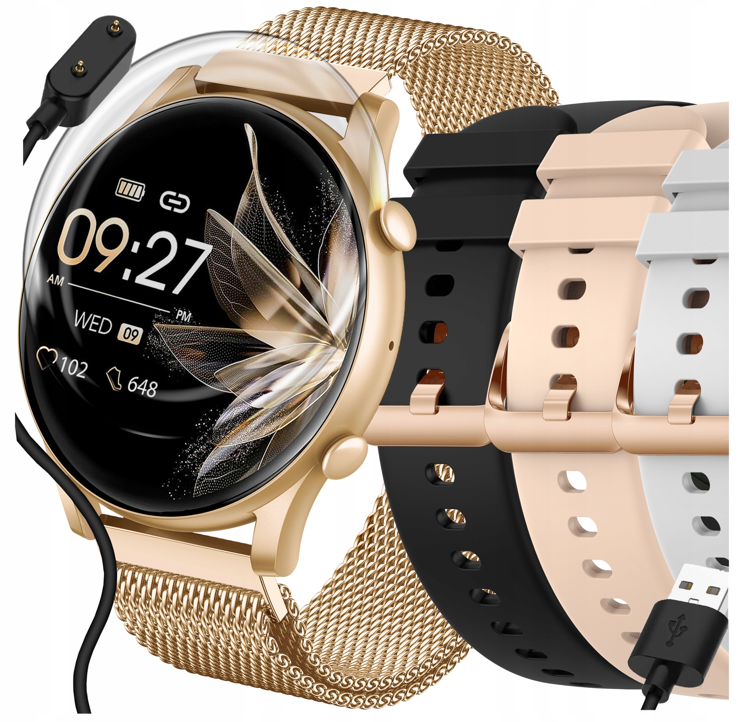 Inteligentné hodinky WonderWatch WonderFit Xi7 b zlaté + 5 ďalších produktov